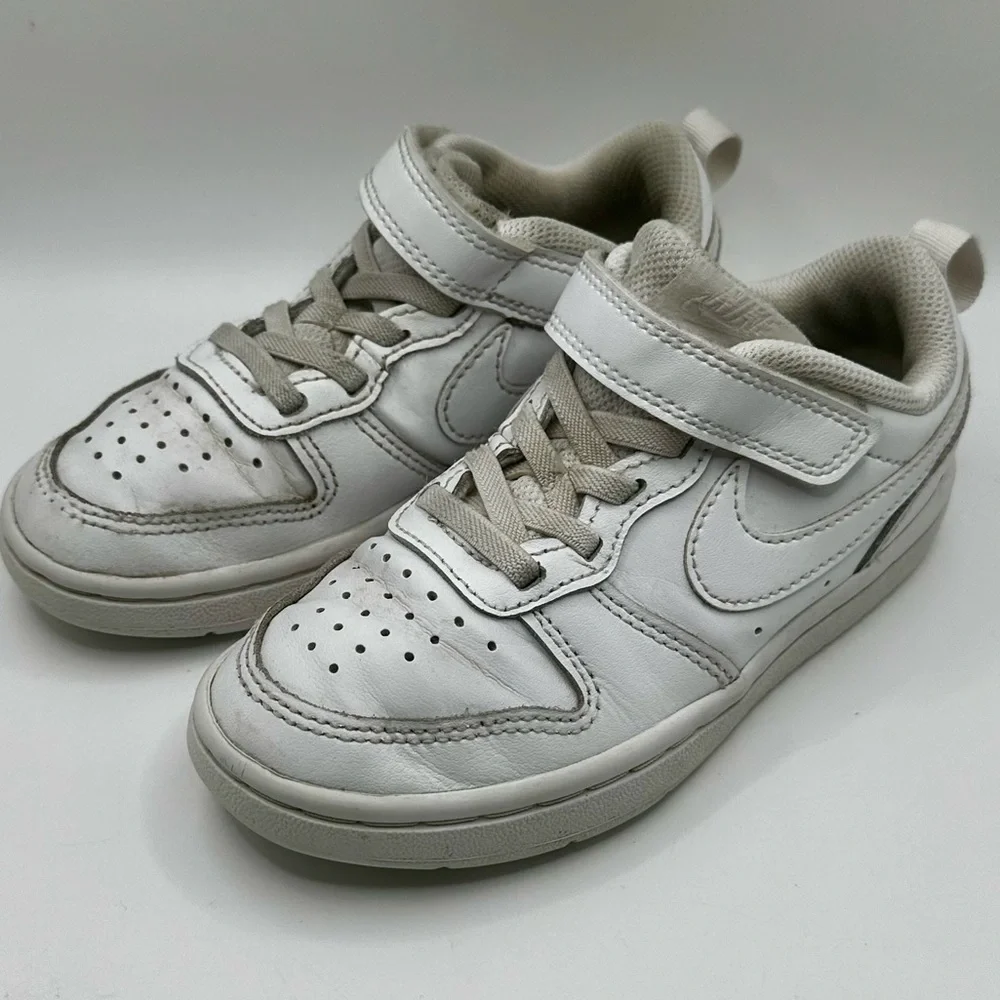 Nike | White Kids' Court Borough Low Top Sneaker Baby/Toddler | size 11.5